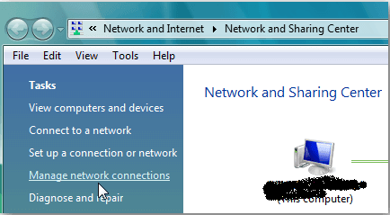 Manage network connection