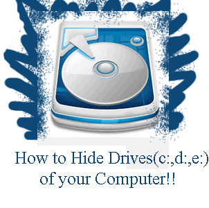 Hide drives of your computer