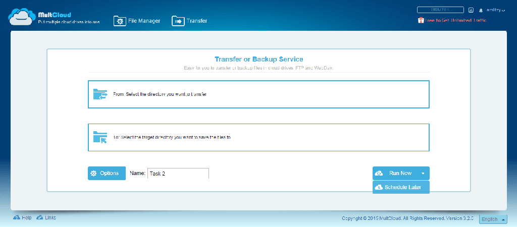 MultCloud schedule transfer