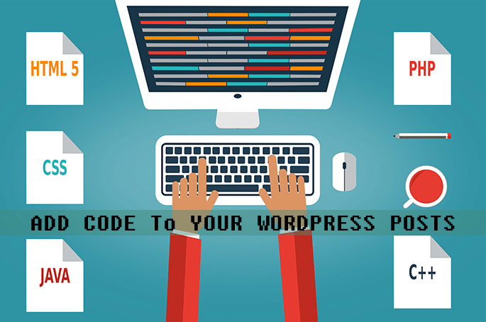 how to display and add code to wordpress posts